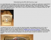 Refurbishing the MFJ-264 Dummy Load
