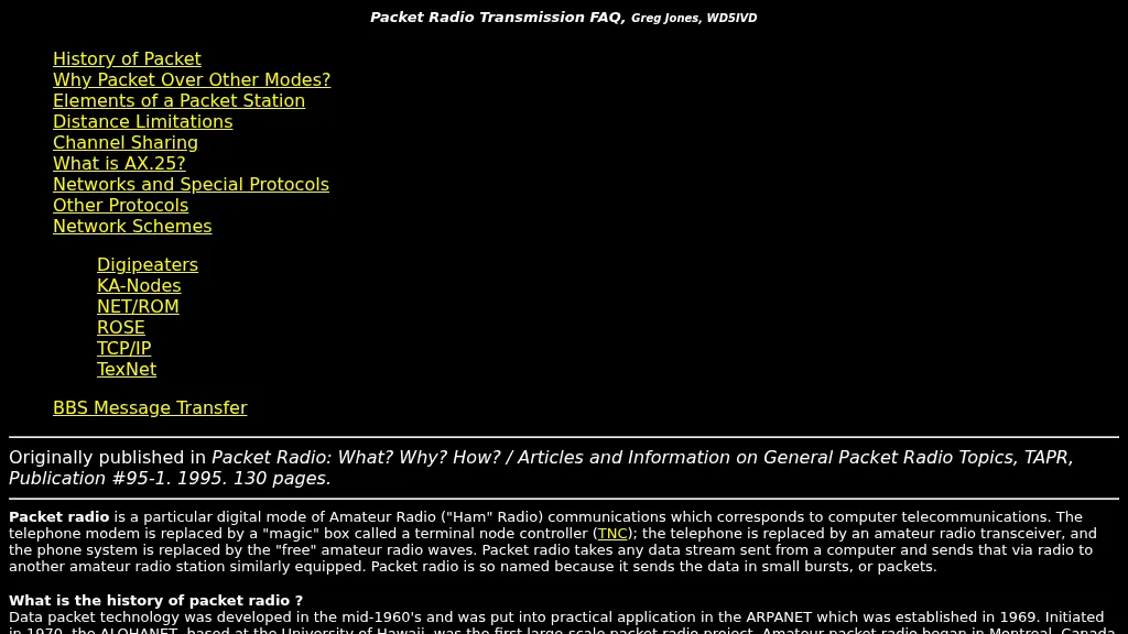 Introduction to packet radio