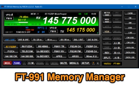 Yaesu FT-991 Memory Manager