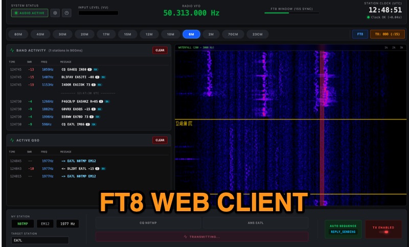 FT8Web - Browser-based FT8/FT4 Client