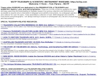 W1TP Telegraph & Scientific Instrument Museums