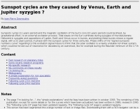 Propagation/Sunspots