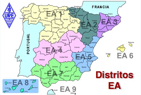 District Map of Spain
