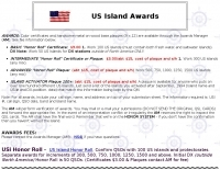 US Islands Award