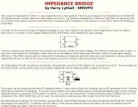 Impedance Bridge