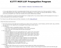Propagation/Propagation Forecast