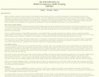 Introduction to MFSK and the MFSK16