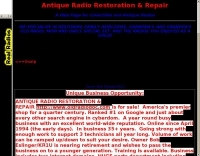 Antique Radio Restoration & Repair