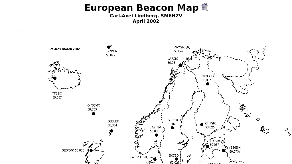 European Beacon Map