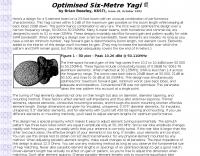 Optimised Six-Metre Yagi