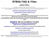 AWA RT85A (RT85) notes