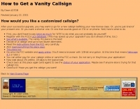 How to get a Vanity call sign