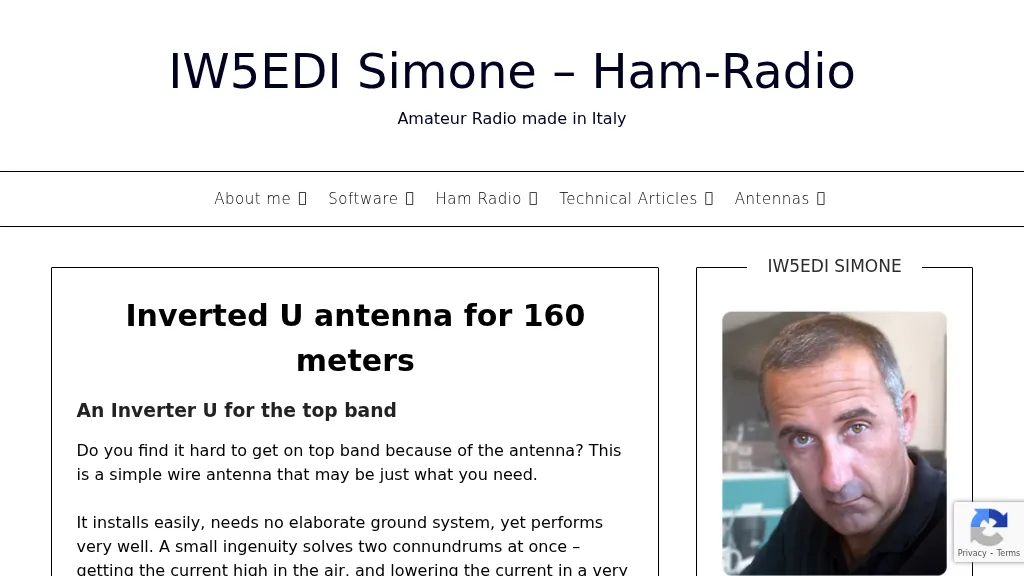 Inverted U antenna for 160m