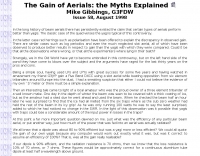 The gain of aerials: the myths explained