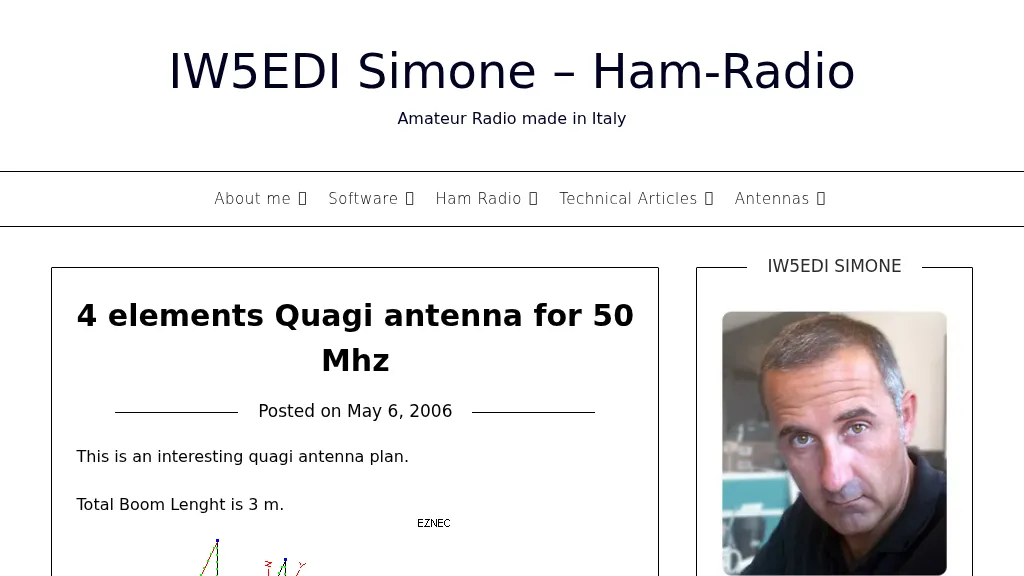 4 elements 50MHz Quagi