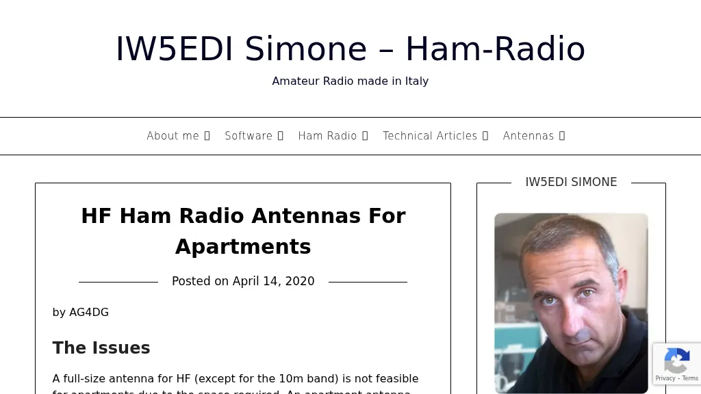 Apartment antennas notes