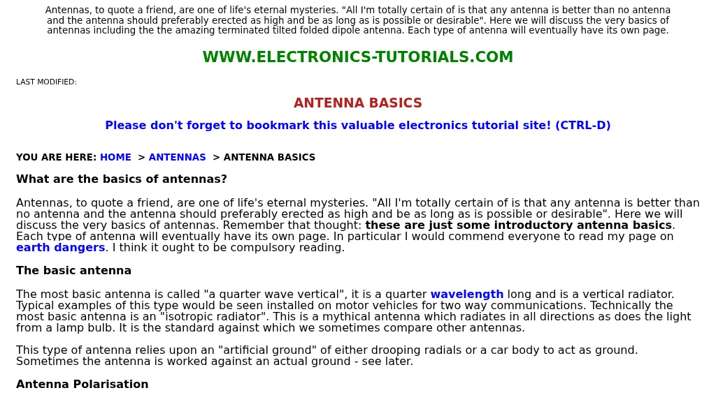 Antenna basics