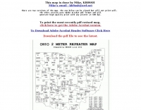 Ohio 2 M repeater Map