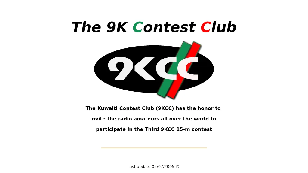 The Kuwaiti Contest Club (9KCC)