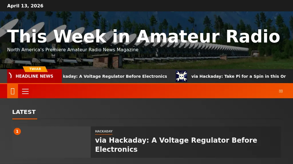 This Week in Amateur Radio