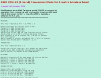 converting AWA 25M-22 to 6 metres