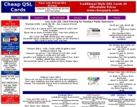 Cheap QSL'S