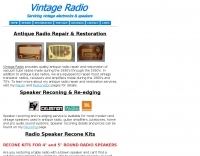 Antique Radio Repair and Speaker Reconing