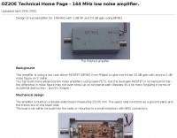 144 MHz preamplifier with BF981