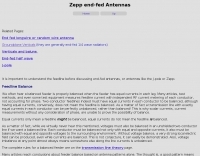 End-fed vertical j-pole and horizontal zepp vertical