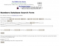 Spy Numbers Database Search Form Picture