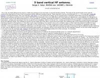 9 band vertical HF antenna by RW3XA