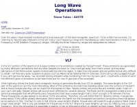 Longwave operations