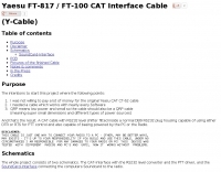 DXZone Yaesu FT-817 / FT-100 CAT interface cable
