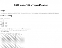 DXZone DRM mode Ham specifications