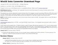 DXZone Winxx data converter