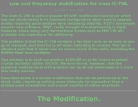 Low cost frequency stabilisation