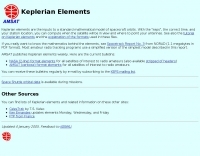 Keplerian Elements