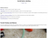 Winding style of toroid chokes and baluns