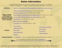 Balun Information Picture