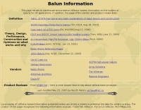 Balun Information