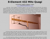 DXZone 8-Element 430 MHz Quagi