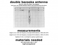 Double bazooka antenna Picture