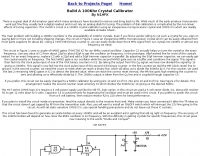 Build A 100Khz Crystal Calibrator Picture