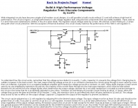 Voltage Regulator From Discrete Components