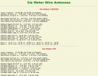 6 meter wire antenna calculations Picture