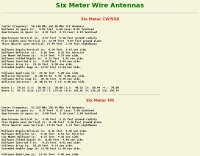 DXZone 6 meter wire antenna calculations