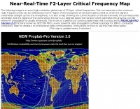 DXZone Near-Real-Time F2-Layer Critical Frequency Map