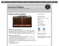 Morse Code translator widget