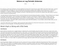 Baluns on Log Perodic Antennas Picture