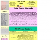 Tube Tester Manuals